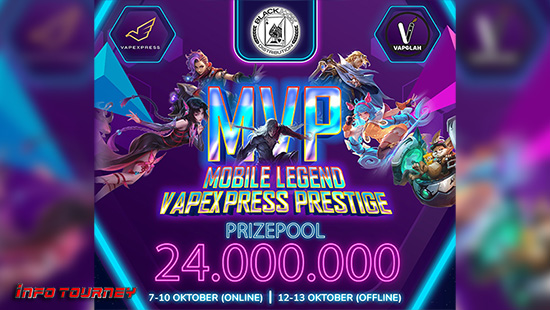 turnamen ml mlbb mole mobile legends oktober 2024 vapexpress prestige logo