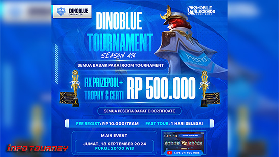 turnamen ml mlbb mole mobile legends september 2024 dinoblue season 416 logo