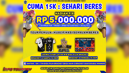 turnamen ml mlbb mole mobile legends september 2024 maung id cup season 118 logo