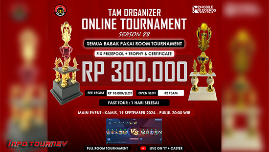 turnamen ml mlbb mole mobile legends september 2024 tam organizer season 88 logo