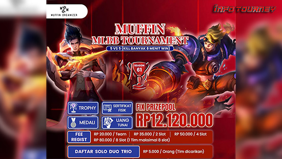 turnamen ml mlbb mole mobile legends agustus 2025 muffin season 61 8 logo