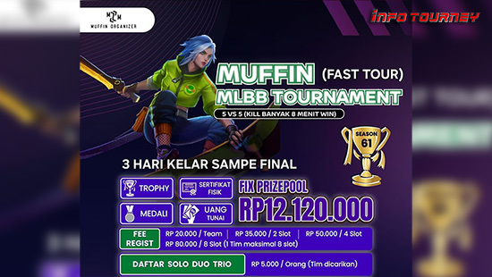 turnamen ml mlbb mole mobile legends agustus 2025 muffin season 61 9 logo