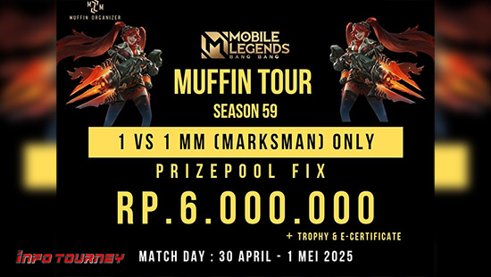turnamen ml mlbb mole mobile legends april 2025 muffin 1vs1 marksman logo