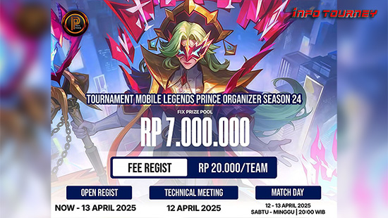 turnamen ml mlbb mole mobile legends april 2025 prince organizer season 24 logo
