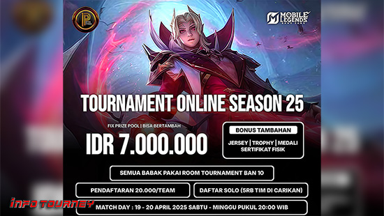 turnamen ml mlbb mole mobile legends april 2025 prince organizer season 25 logo