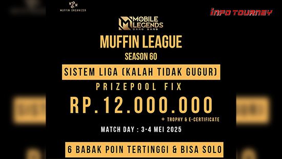 turnamen ml mlbb mole mobile legends mei 2025 muffin season 60 logo