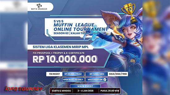 turnamen ml mlbb mole mobile legends januari 2026 muffin season 63 6 logo