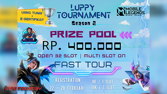 turnamen ml mlbb mole mobile legends februari 2025 luppy organizer season 2 logo