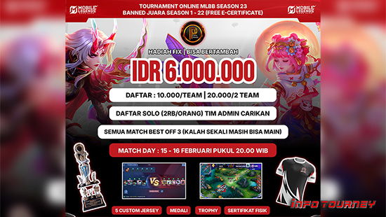 turnamen ml mlbb mole mobile legends februari 2025 prince organizer season 23 1 logo