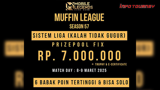 turnamen ml mlbb mole mobile legends maret 2025 muffin season 57 1 logo