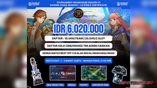 turnamen ml mlbb mole mobile legends maret 2025 prince organizer season 23 3 logo