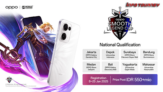 turnamen ml mlbb mole mobile legends februari 2025 mlbb x oppo smooth legend cup 2025 logo