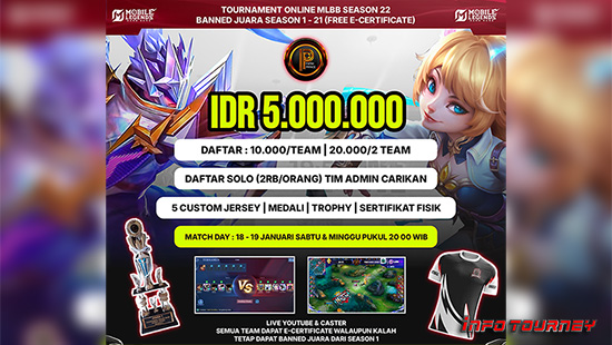 turnamen ml mlbb mole mobile legends januari 2025 prince organizer season 22 1 logo