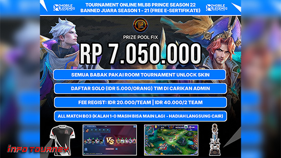 turnamen ml mlbb mole mobile legends januari 2025 prince organizer season 22 logo