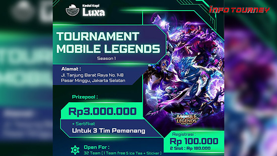 turnamen ml mlbb mole mobile legends agustus 2025 kedai kopi luxa season 1 logo