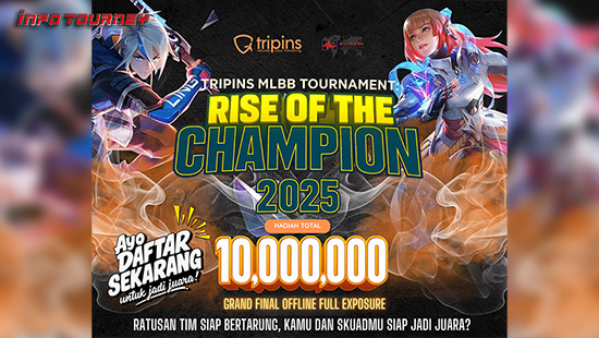 turnamen ml mlbb mole mobile legends agustus 2025 rise of the champion 2025 logo