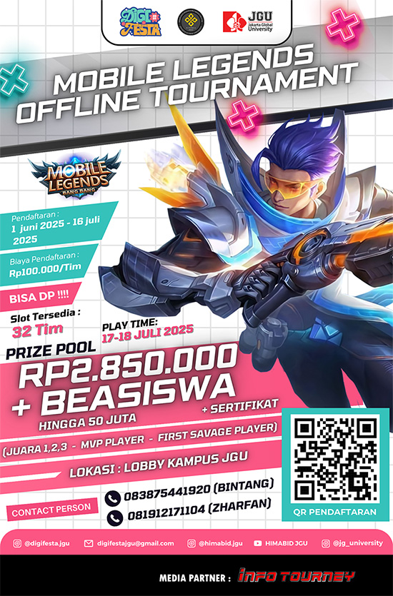turnamen ml mlbb mole mobile legends juli 2025 digifesta 2025 1 poster