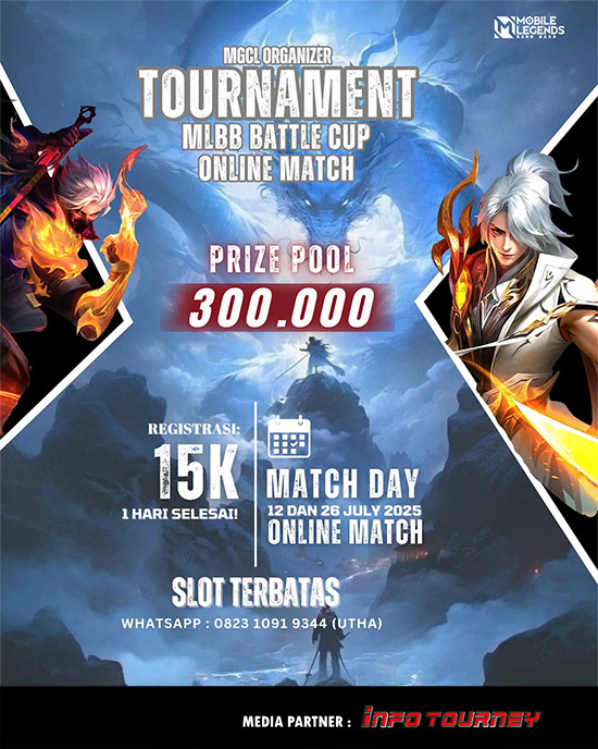 turnamen ml mlbb mole mobile legends juli 2025 mgcl organizer poster