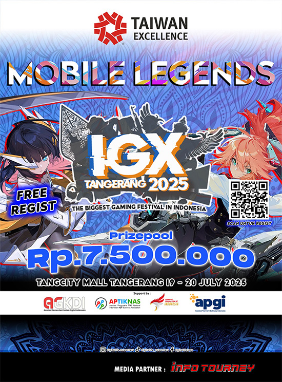 turnamen ml mlbb mole mobile legends juli 2025 igx tangerang 2025 poster