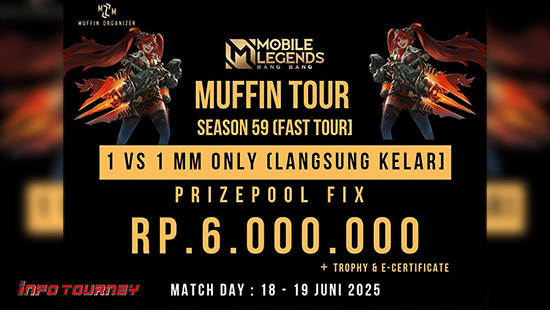 turnamen ml mlbb mole mobile legends juni 2025 muffin 1vs1 marksman 8 logo