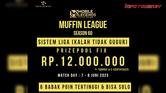 turnamen ml mlbb mole mobile legends juni 2025 muffin season 60 6 logo