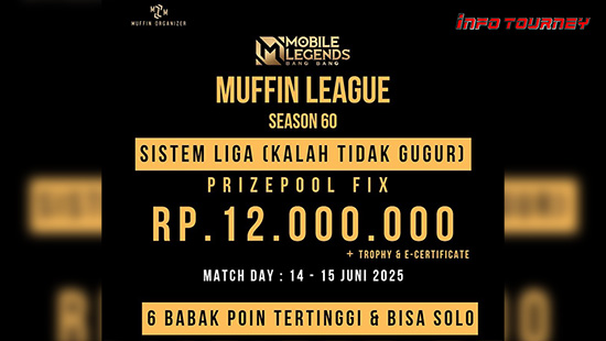 turnamen ml mlbb mole mobile legends juni 2025 muffin season 60 7 logo