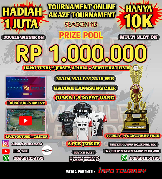 turnamen ml mlbb mole mobile legends april 2025 akaze season 113 poster