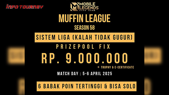 turnamen ml mlbb mole mobile legends april 2025 muffin season 58 1 logo