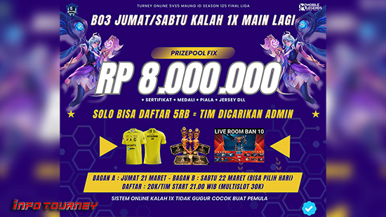 turnamen ml mlbb mole mobile legends maret 2025 maung id cup season 125 logo