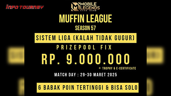 turnamen ml mlbb mole mobile legends maret 2025 muffin season 57 4 logo