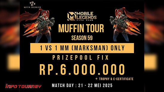 turnamen ml mlbb mole mobile legends mei 2025 muffin 1vs1 marksman 4 logo