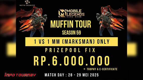turnamen ml mlbb mole mobile legends mei 2025 muffin 1vs1 marksman 5 logo