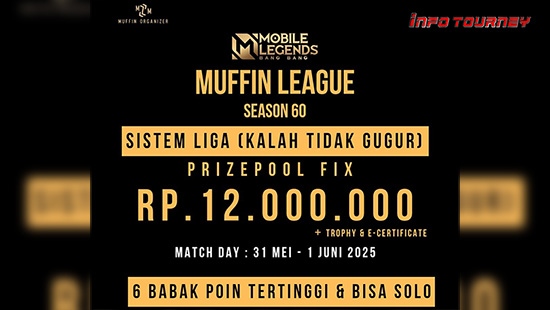 turnamen ml mlbb mole mobile legends mei 2025 muffin season 60 5 logo