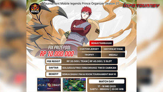 turnamen ml mlbb mole mobile legends mei 2025 prince organizer season 27 1 logo