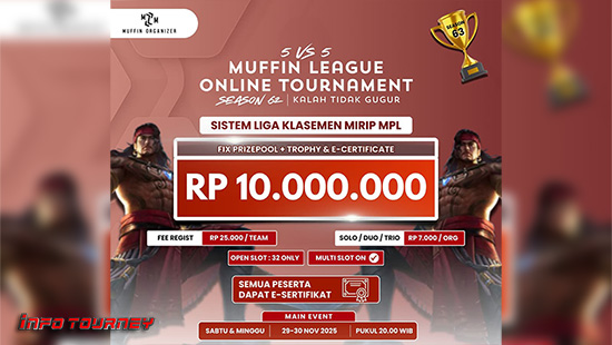 turnamen ml mlbb mole mobile legends november 2025 muffin season 63 logo