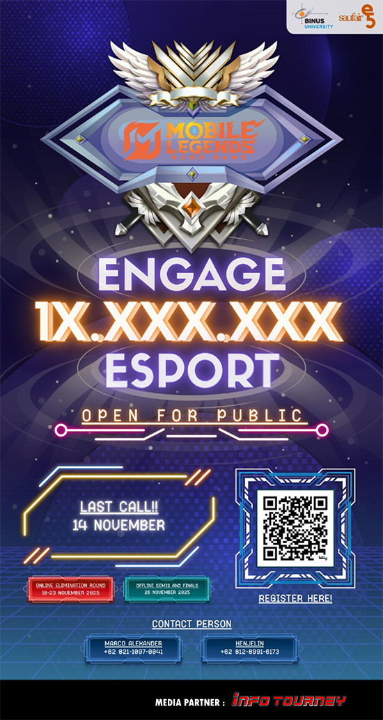 turnamen ml mlbb mole mobile legends november 2025 saufair tour poster