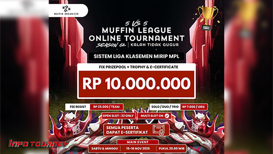 turnamen ml mlbb mole mobile legends oktober 2025 muffin season 62 11 logo