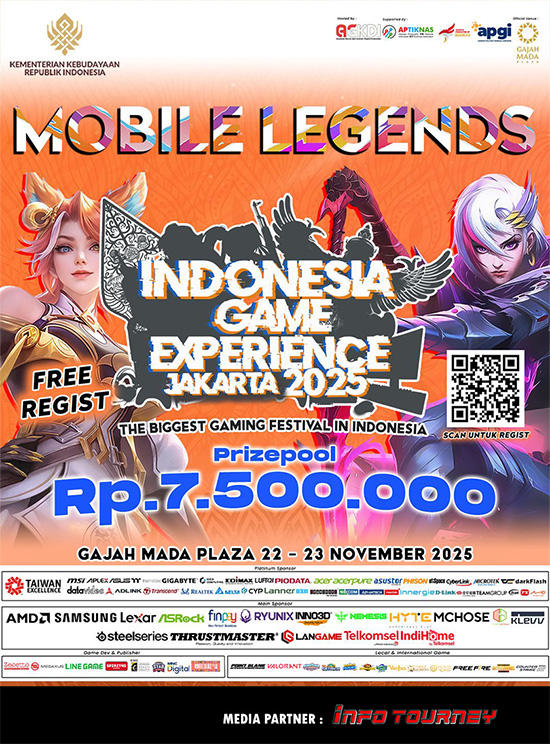 turnamen ml mlbb mole mobile legends november 2025 igx jakarta 2025 poster