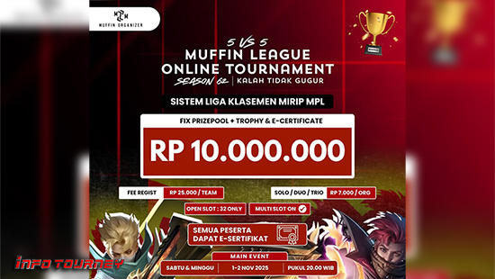 turnamen ml mlbb mole mobile legends november 2025 muffin season 62 9 logo