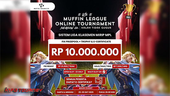 turnamen ml mlbb mole mobile legends oktober 2025 muffin season 62 8 logo