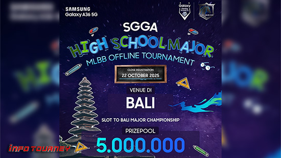turnamen ml mlbb mole mobile legends oktober 2025 sgga high school major logo