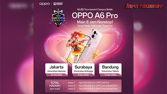 turnamen ml mlbb mole mobile legends oktober 2025 smooth legend a6 pro campus battle logo