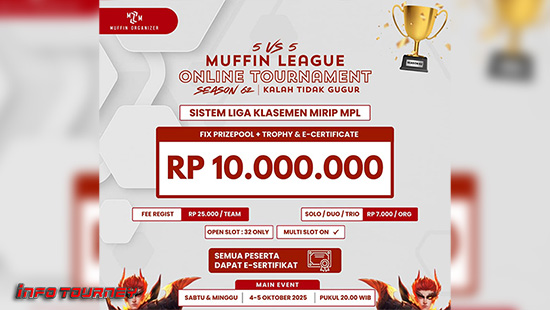 turnamen ml mlbb mole mobile legends oktober 2025 muffin season 62 5 logo