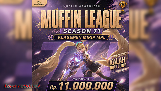 turnamen ml mlbb mole mobile legends agustus 2026 muffin season 71 5 logo