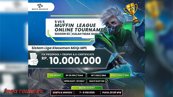 turnamen ml mlbb mole mobile legends februari 2026 muffin season 63 11 logo