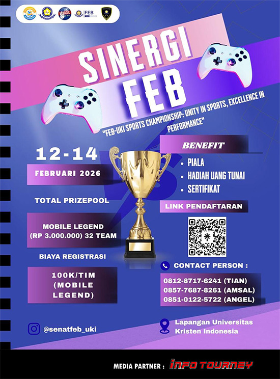 turnamen ml mlbb mole mobile legends februari 2026 sinergi feb 2026 poster
