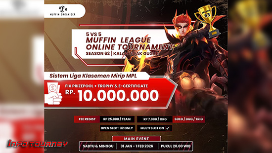 turnamen ml mlbb mole mobile legends januari 2026 muffin season 63 10 logo