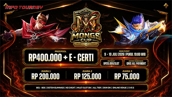 turnamen ml mlbb mole mobile legends juli 2026 mongs cup season 1 logo