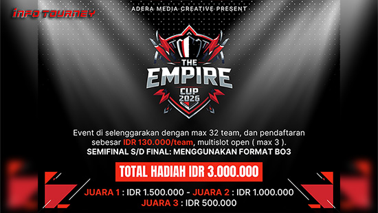 turnamen ml mlbb mole mobile legends juli 2026 the empire cup 2026 logo