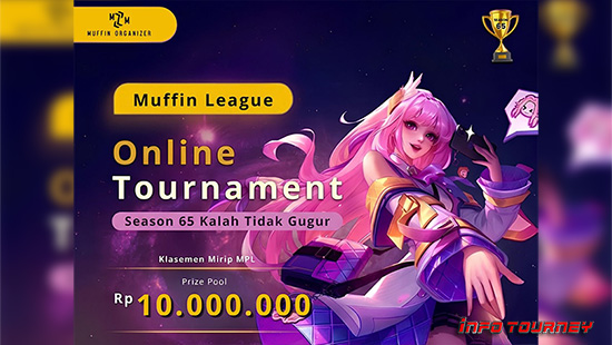 turnamen ml mlbb mole mobile legends juni 2026 muffin season 65 9 logo